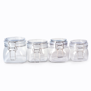 Venta al por Mayor de Frascos de Plástico PET Octagonales Transparentes de 50g 100g 150g 200g 250g 500g 1000g, Frascos de Crema, Frascos Mason para Almacenamiento de Alimentos - Product Image 6