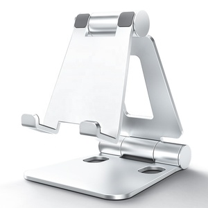 <span class=keywords><strong>Support</strong></span> de téléphone portable pliable en alliage d'aluminium flexible, personnalisable en usine, hauteur réglable pour écrans de 4 à 10 pouces, portable - Product Image 1