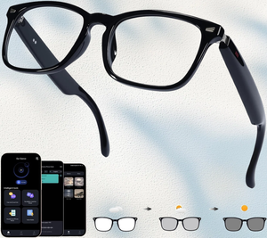 Lunettes Intelligentes IA Bluetooth avec Traduction pour Plus de 160 Langues, Verres à Changement de Couleur, Assistant Chat GPT et Application de Traduction Gratuite - Product Image 1