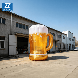 Chope à bière gonflable géante personnalisable avec logo publicitaire pour les campagnes publicitaires et la promotion de produits - Product Image 4
