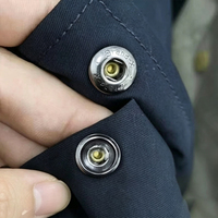 Kancing Tekan Logam Klasik Merek X Dari Cina Lapisan Nikel Hitam Kancing Tekan Pakaian-Merek Selex-X Kane-M Gaya Jepang