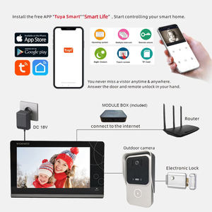 วิดีโออินเตอร์คอมอัจฉริยะแบบมีสายสำหรับใช้ในบ้านมีกล้องวิดีโอขนาด7นิ้วสำหรับวิลล่า - Product Image 5