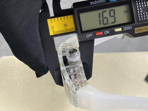 Montre mécanique automatique de sport de luxe rectangulaire transparente en cristal avec tourbillon, multifonctionnelle, style hip-hop - Product Image 2