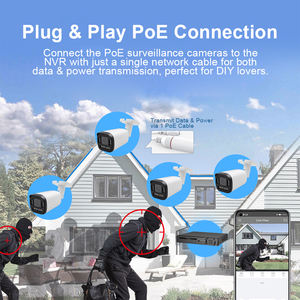 5MP IP66屋外ナイトビジョンデイ & ナイトモニタリングCCTVセキュリティ<span class=keywords><strong>IP</strong></span>弾丸カメラ2.8mm-12mm可変レンズ - Product Image 5