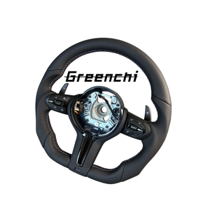 <span class=keywords><strong>Volante</strong></span> de Cuero Personalizado para <span class=keywords><strong>BMW</strong></span> F30 F10 F20, Diseño Plano en Forma de D - Product Image 2