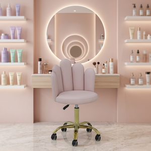 Silla de Estilista Moderna para Salón de Belleza, Silla de Técnico para Barbería con Ruedas - Product Image 1