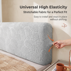 Copritestata <span class=keywords><strong>Universale</strong></span> Elastico in Maglia Jacquard Multimisura, Copertura Antipolvere, Rinnovamento e Restauro <span class=keywords><strong>Testata</strong></span> <span class=keywords><strong>Letto</strong></span> - Product Image 4