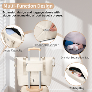 Ensemble de Bagages 6 Pièces de Luxe Personnalisé et Extensible, Conception Multifonctionnelle Offrant un Grand Espace, Matériau ABS avec Roues Pivotantes à 360° et Verrou TSA - Product Image 4