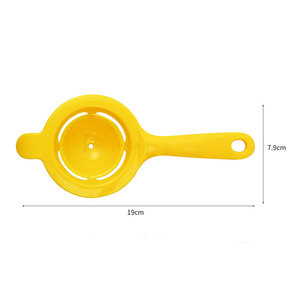 Séparateur <span class=keywords><strong>de</strong></span> blanc <span class=keywords><strong>d</strong></span>'œuf <span class=keywords><strong>jaune</strong></span> en plastique avec long manche, filtre à œufs, outil <span class=keywords><strong>de</strong></span> cuisine pour la pâtisserie - Product Image 3