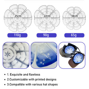 재사용 가능한 PCM 아이스 캡 쿨링 헤드 패치 헬멧용 남녀공용 스포츠 스타일 열성 편두통 및 더운 날씨에 효과적 - Product Image 3