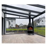Panneaux de toit en verre feuilleté trempé plat de sécurité pour lucarne sur mesure CBMmart, serres en verre, véranda en aluminium, salles de jardin modernes en verre