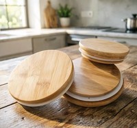 Couvercle en verre hermétique avec joint en silicone, anti-fuite, anti-déversement, anti-humidité, de qualité alimentaire, léger, réutilisable, pour bougie
