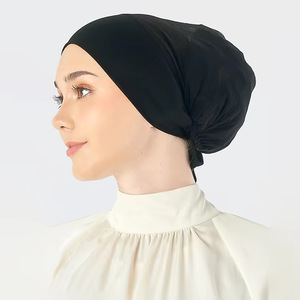 Mesh Tie Back Undercap Cotton Underscarf Muslim Women <strong>Hijab</strong> Inner Cap Trendy Headband <strong>Hijab</strong> - Product Image 1