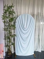 Housse d'arche en soie de lait extensible couleur verte sur mesure, directement de l'usine, facile à installer pour les fêtes