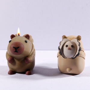 Moule en silicone pour bougies en forme d'animaux, 3 styles créatifs, moule en silicone Capybara pour bougies, décoration d'intérieur, moule pour bougies parfumées - Product Image 3