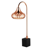 Base en marbre lampe chauffante alimentaire en acier inoxydable lampe chaude électrique lampe de bureau chauffante pour Buffet or Rose base en marbre blanc
