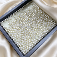 Perles d'eau douce naturelles non percées, de couleur naturelle, de 2-3 mm, petites, rondes, blanches, en vrac, pour la fabrication de bijoux