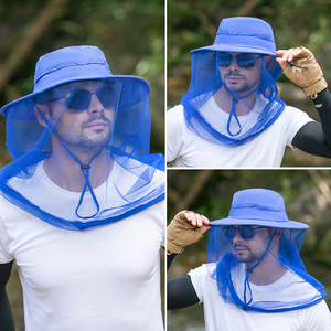 Ff1418 rộng vành câu cá Bucket Sun <span class=keywords><strong>hat</strong></span> Nghề Nuôi Ong Nuôi Ong <span class=keywords><strong>Bee</strong></span> Veil cap người đàn ông Phụ nữ ngoài trời muỗi Head <span class=keywords><strong>Net</strong></span> <span class=keywords><strong>hat</strong></span> - Product Image 4
