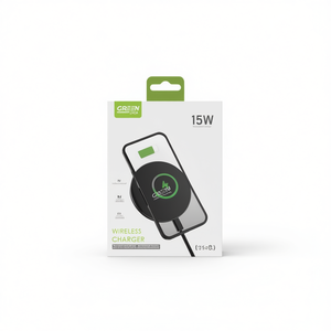 Cargador Inalámbrico Greenlyca de 15W con Carga Rápida para Teléfonos Inteligentes - Product Image 1