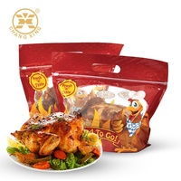 Rôtissoire en plastique Gril chaud Poulet rôti Emballage Stand Up Micro-ondes Poche anti-buée Sachets en plastique pour cuisson au four