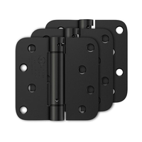 Charnières à ressort robustes en acier inoxydable Divine 4 x 4 pouces, coins arrondis de 5/8 po, charnières de porte à fermeture automatique
