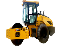 Promotion : Rouleau compresseur à tambour unique en acier SR10-B6 avec moteur et engrenage à roulement haute efficacité pour la construction routière