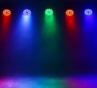 UNOXINE 18W RGBW DMX512 Slim Par LED Wash Light avec IP33 Ra90 pour Disco Hotel Professional Stage Lighting