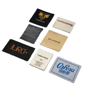 Étiquettes tissées personnalisées découpées au laser, étiquettes OEM pour vêtements, t-shirts, logo de marque personnalisé - Product Image 3