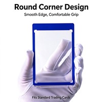 Porte-cartes magnétique One Touch avec cadre coloré, étui transparent en PS pour la protection et la présentation des cartes sportives