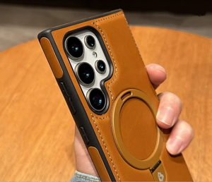 Étui de téléphone <span class=keywords><strong>en</strong></span> <span class=keywords><strong>cuir</strong></span> magnétique <span class=keywords><strong>avec</strong></span> support d'anneau <span class=keywords><strong>pour</strong></span> Samsung S26 S26 Ultra, étui de téléphone mobile professionnel sans fil <span class=keywords><strong>pour</strong></span> <span class=keywords><strong>Iphone</strong></span> 15 Pro Max - Product Image 4