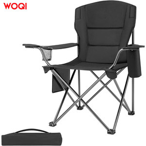 Silla Plegable para Exteriores Woqi, Marco de Aluminio, Tela Oxford, Silla Portátil para Camping y Jardín, Negra, 45x45x90cm - Product Image 1