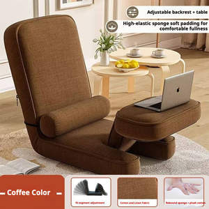 Chaise d'ordinateur pliable ergonomique de style moderne <span class=keywords><strong>Kyanos</strong></span> avec dossier en tissu rembourré en coton pour chambre à coucher - Product Image 4