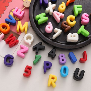 Perle Acriliche Giganti con Foro Grande, <span class=keywords><strong>Lettere</strong></span> Spesse per Braccialetti Fai-da-Te, Catene per Cellulari e Ciondoli per Borse - Product Image 4