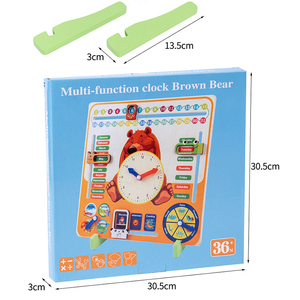 <span class=keywords><strong>Montessori</strong></span> bambini <span class=keywords><strong>cartoni</strong></span> <span class=keywords><strong>animati</strong></span> orso stagioni meteo orologi cognitivi giocattolo compensato giocattoli educativi per bambini ragazzi e ragazze - Product Image 1