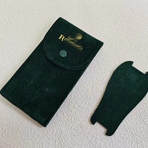 Pochette à poussière personnalisée avec logo, petite et élégante, en velours, pour montres et bijoux, en vert, <span class=keywords><strong>rouge</strong></span>, gris, pour boucles d'oreilles et montres, <span class=keywords><strong>sac</strong></span> cadeau - Product Image 1