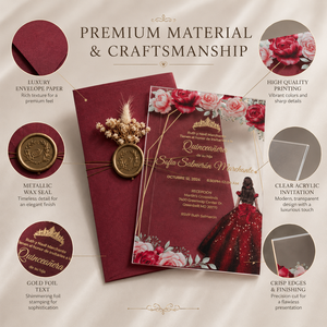 Invitaciones de Boda de Acrílico Personalizadas, Tarjetas Transparentes para el Día de San Valentín y Otras Ocasiones - Product Image 3