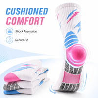 Chaussettes de sport montantes pour hommes, tricotées, très respirantes, pour le basketball, la course, le football et l'entraînement, style américain, performance sportive