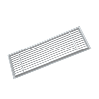 Grille de barre linéaire en aluminium et évent de plafond pour système de ventilation de climatiseur et CVC