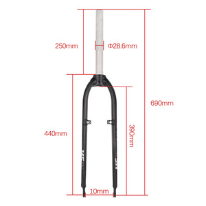 Fourche rigide en aluminium MD5 ultralégère compatible avec les roues de 26, 27,5 et 29 pouces, frein à disque uniquement pour VTT - Product Image 3