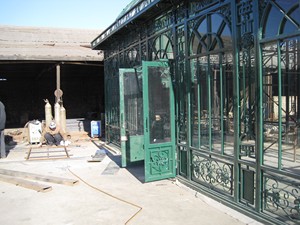 Grande metallo antico personalizzato Gazebo di nozze Design popolare giardino esterno verde casa vendita moderna placcato pittura ornamentale - Product Image 5