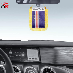 Bandera Nacional de <span class=keywords><strong>Cabo</strong></span> <span class=keywords><strong>Verde</strong></span> Personalizada, Decoración para Coche, Bandera Colgante de <span class=keywords><strong>Cabo</strong></span> <span class=keywords><strong>Verde</strong></span> con Flecos Dorados - Product Image 5
