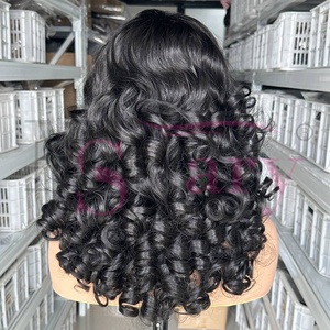 <span class=keywords><strong>MS</strong></span> Mary Raw Chưa Qua Chế Biến Bouncy Lớp Biểu Bì Phù Hợp Tóc Siêu Đôi Rút Ra Ren Phía Trước 13*4 Nguyên Liệu Tóc Giả Tóc Con Người Nhà Cung Cấp - Product Image 4