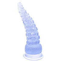 Dildos transparents en forme de pieuvre, jouets sexuels anaux en gros, plug anal, dildos monstres épais et volumineux pour femmes