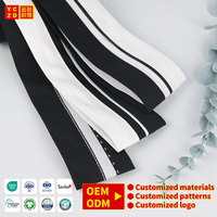 Vente en gros usine : Bande de taille en polyester avec logo personnalisé, entoilage thermocollant pour ceintures de pantalons et doublure de taille pour jeans sur mesure