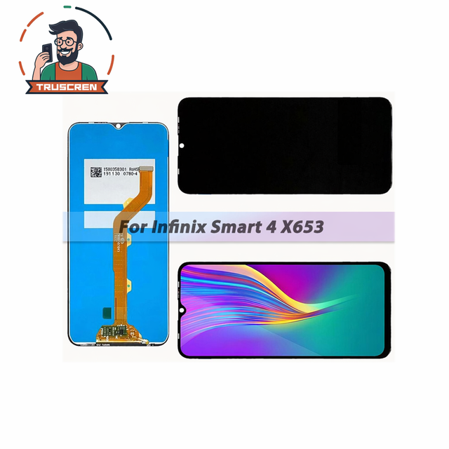 Factory Wholesaler for Mobile Phones Techno Infinix and Itel Lcd X653 Display Replacement for Infinix Smart 4 X653 Touch Screen