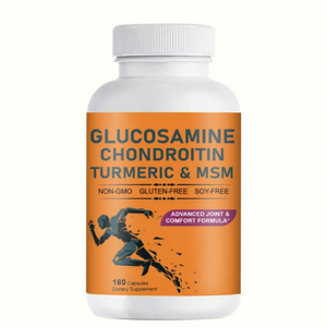 OEM Pillen Glucosamin Chondroitin Kurkuma & MSM Fortgeschrittene Unterstützung für Gelenke & Knorpel Gesunde Beweglichkeit 60 Kapseln - Product Image 1