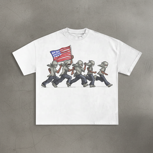 Día de la Independencia de Estados Unidos, 250 Aniversario, Ropa de Diseño Personalizada para Hombre, 100% Algodón de Peso Pesado, Ecológica, de Secado Rápido, Corte Holgado - Product Image 3