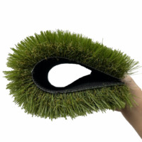 Rumput Buatan HANWEI GRASS 40mm PP+Jaring+Lateks SBR 4 Warna Bersertifikat CE Rumput Lembut Bentuk Benang C 8500 Dtex 30450 Density