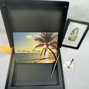 <span class=keywords><strong>Livre</strong></span> <span class=keywords><strong>d</strong></span>'invités funéraires de style moderne SM-JZ072 ensemble pour mémorial et condoléances - Product Image 3