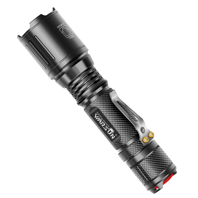 Warsun A300 Zoom Outdoor Rechargeable High Quality Aluminium Alloy Flashlight Portable Tactical with Zoom Function Price